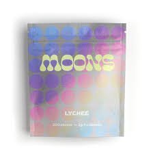 image of moon gummies in a colorul fruit- flavored packaging