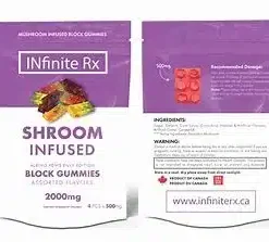 Infinite RX Shroom Infused Albino Edition Block packaging