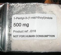 Image of JWH-018 synthetic cannaboid powder for sale